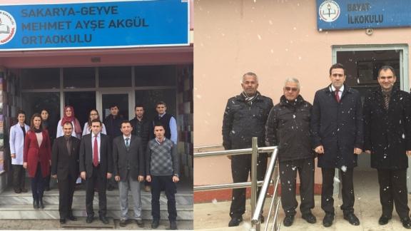 Mehmet Ayşe Akgül Ortaokulu ve Bayat İlkokuluna ziyaret