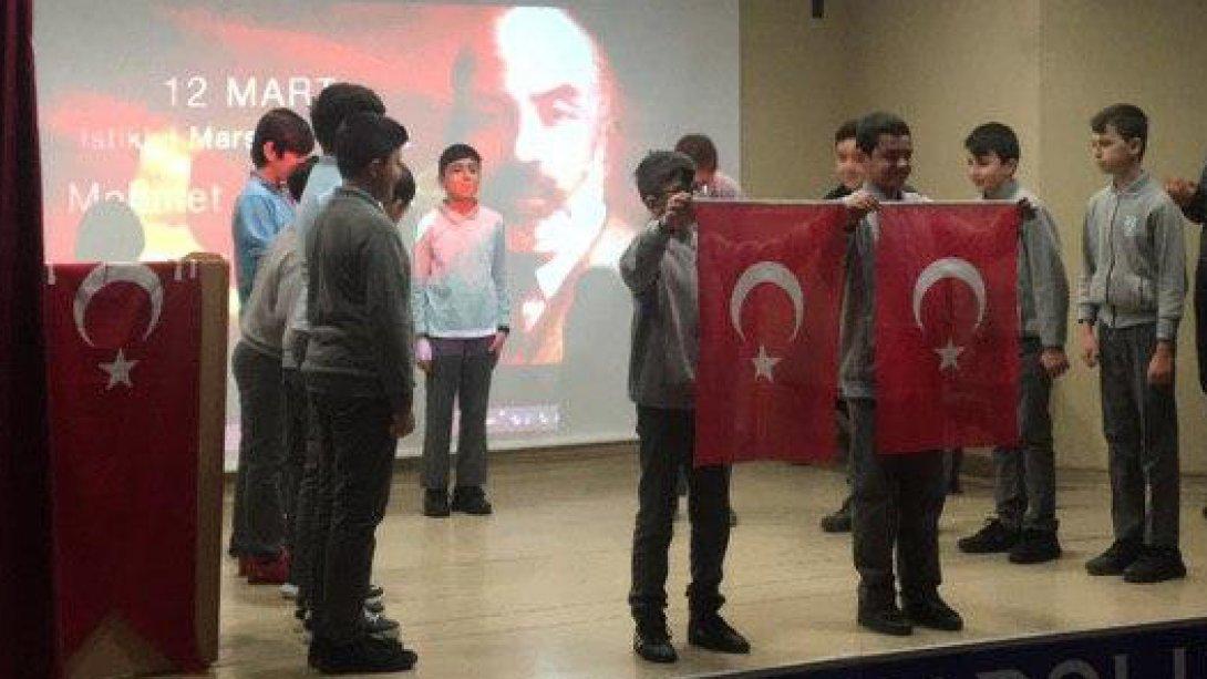 12 Mart İstiklal Marşı'nın Kabulünün 99. Yıldönümü ve Mehmet Akif Ersoy'u Anma Günü